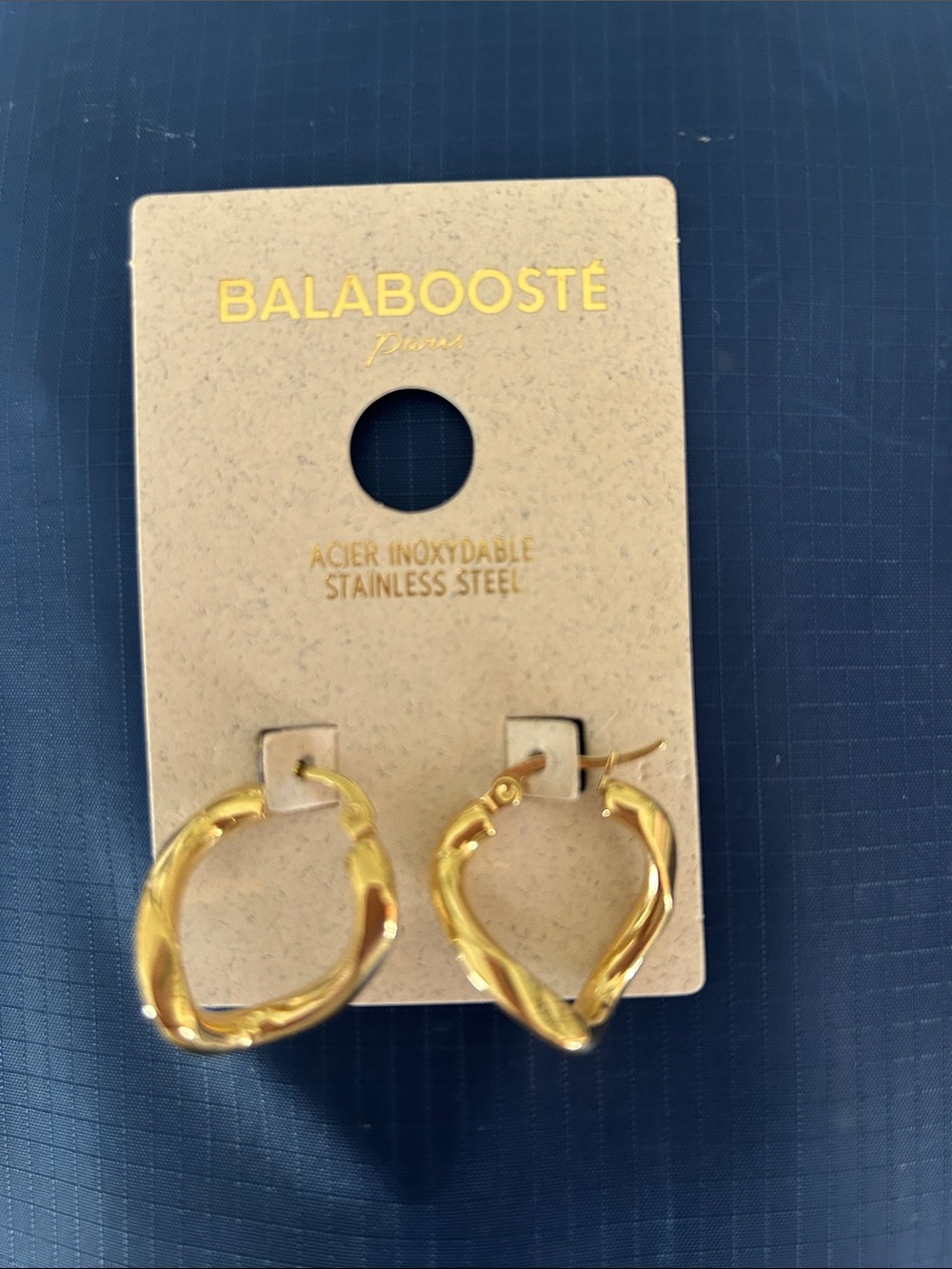 Gold Twisted Hoop Earrings - Women Jewelry
